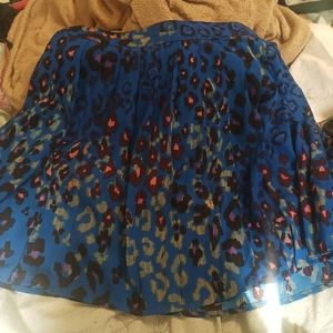 Blue medium cheetah skirt
